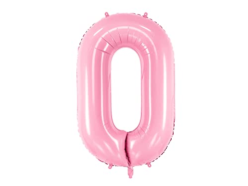 86cm Folienballon Pink Nummer 0 Mädchen Geburtstag Luftballon Deko Geburtstag Dekoration Jubiläum Birthday Deko Kindergeburtstag Folienballon Pink Zahl 0 von Libetui