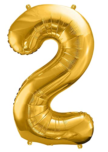 XXL Luftballon 2. Geburtstag Gold Folienballon 2 Geburtstag 100cm Metallic Hochwertig Ballon 2 Deko Kindergeburtstag Junge Mädchen XXL Luftballon 2. Geburtstag Gold Folienballon 2 Geburtstag 100cm Metallic Hochwertig Ballon 2 Deko Kindergeburtstag Junge Mädchen von Libetui