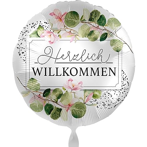 Ballon Herzlich Willkommen Folienballon Welcome Party Besuch Heimkehr Rückkehr Dekoration Luftballon Blumen -Made in EU & Germany- ungefüllt, Helium geeignet Ballon Herzlich Willkommen Folienballon Welcome Party Besuch Heimkehr Rückkehr Dekoration Luftballon Blumen -Made in EU & Germany- ungefüllt, Helium geeignet von Libetui