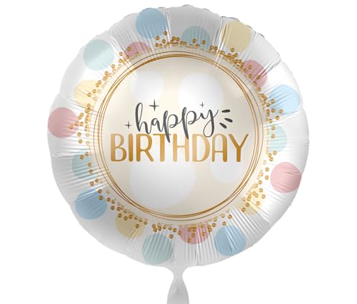 Bunter Folienballon Happy Birthday Ballon Geburtstag Regengbogen Konfetti Luftballon Geburtstag Jungen Mädchen, Made in EU, Helium geeignet Bunter Folienballon Happy Birthday Ballon Geburtstag Regengbogen Konfetti Luftballon Geburtstag Jungen Mädchen, Made in EU, Helium geeignet von Libetui