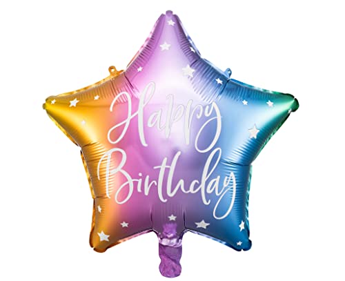 Regenbogen Folienballon Happy Birthday Ballon Stern Geburtstag Dekoballon Luftballon Deko Geburtstagsballon Sternform 40cm Regenbogen Folienballon Happy Birthday Ballon Stern Geburtstag Dekoballon Luftballon Deko Geburtstagsballon Sternform 40cm von Libetui
