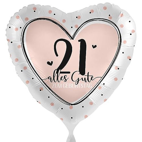 Folienballon 21. Geburtstag Alles Gute Luftballon 21 Geburtstag Frauen Ballon Zahl 21 Rosa Creme Made in EU Folienballon 21. Geburtstag Alles Gute Luftballon 21 Geburtstag Frauen Ballon Zahl 21 Rosa Creme Made in EU von Libetui