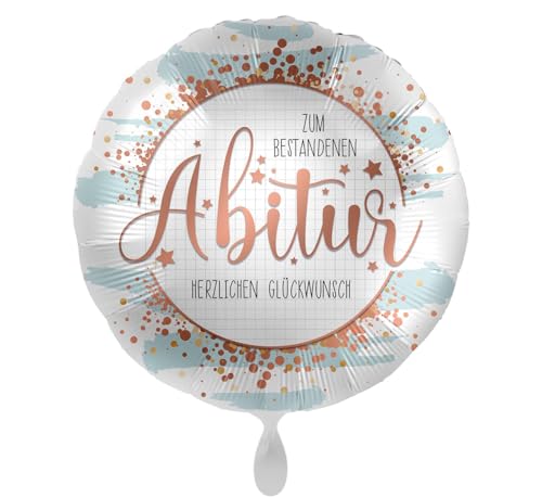 Folienballon Abi - zum bestandenen Abitur Herzlichen Glückwunch' Ballon Abitur Geschenk Abiturienten Absolventen -Hergestellt in der EU, Luftballon zur bestandenen Prüfung von Libetui