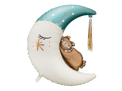 Folienballon Baby-Bär auf dem Mond Blau XXL Ballon Deko Babyzimmer Babyparty Geburt Baby Shower Party Luftballon Kindergeburtstag Junge Mädchen Folienballon Baby-Bär auf dem Mond Blau XXL Ballon Deko Babyzimmer Babyparty Geburt Baby Shower Party Luftballon Kindergeburtstag Junge Mädchen von Libetui