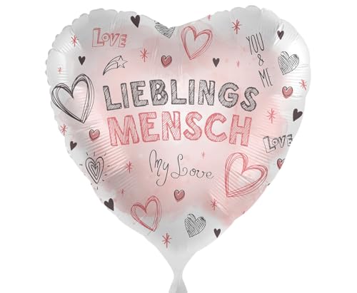 Folienballon Lieblingsmensch My Love Herzen Ballon Heiratsantrag Verlobung Geschenk Vatertag Muttertag Hochzeit Liebeserklärung Geburtstag, Made in EU von Libetui