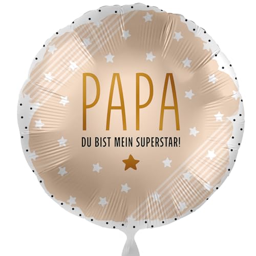 Folienballon Papa - 'Du bist mein Superstar!' Ballon Papa Geschenk Vater zum Geburtstag, Vatertag, Geschenk Papa Luftballon Made in EU, Helium geeignet Folienballon Papa - 'Du bist mein Superstar!' Ballon Papa Geschenk Vater zum Geburtstag, Vatertag, Geschenk Papa Luftballon Made in EU, Helium geeignet von Libetui