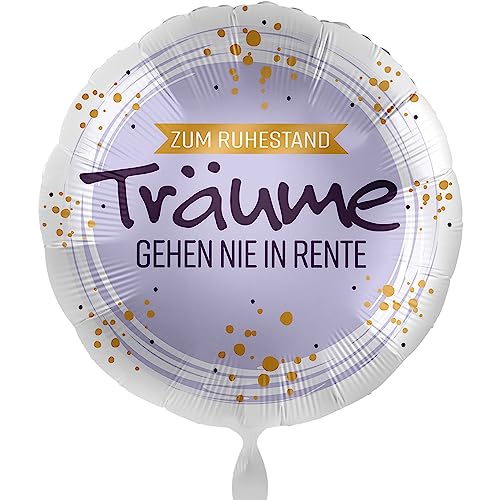 Folienballon Ruhestand 'Träume gehen nie in Rente' Geschenk Rentner Geschenk Kollegin Kollege zum Rentenbeginn ungefüllt, Helium geeignet Folienballon Ruhestand 'Träume gehen nie in Rente' Geschenk Rentner Geschenk Kollegin Kollege zum Rentenbeginn ungefüllt, Helium geeignet von Libetui