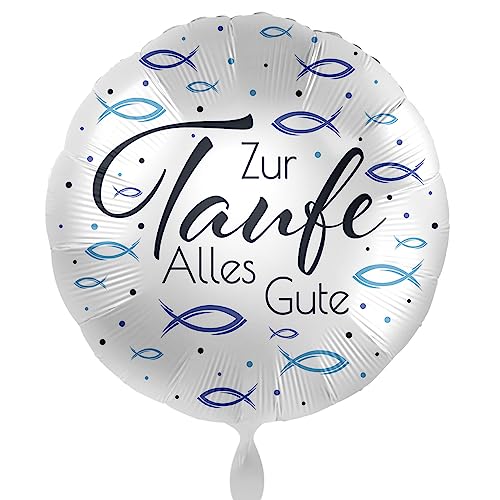 Folienballon Taufe alles Gute Motiv Fische Ballon Taufe Junge Mädchen -Made in EU - Dekoration Tauffeier Luftballon baptize, ungefüllt, Helium geeignet Folienballon Taufe alles Gute Motiv Fische Ballon Taufe Junge Mädchen -Made in EU - Dekoration Tauffeier Luftballon baptize, ungefüllt, Helium geeignet von Libetui