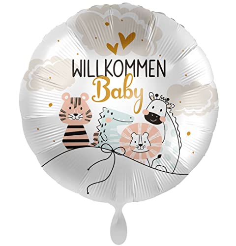 Folienballon Willkommen Baby Ballon Deko Babyparty Luftballon Baby Junge Mädchen - Made in EU - ungefüllt, Helium geeignet Folienballon Willkommen Baby Ballon Deko Babyparty Luftballon Baby Junge Mädchen - Made in EU - ungefüllt, Helium geeignet von Libetui