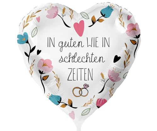 Folienballon Hochzeit Verlobung 'In guten wie in schlechten Zeiten' Luftballon Geschenk Brautpaar Ballon Made in EU Hochzeitsdeko Jubiläum Folienballon Hochzeit Verlobung 'In guten wie in schlechten Zeiten' Luftballon Geschenk Brautpaar Ballon Made in EU Hochzeitsdeko Jubiläum von Libetui
