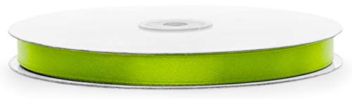 100 Meter Satinband grün Breite 12mm Schleifenband apfelgrün Satin Dekoband Geschenkband für Geschenke Weihnachtsgeschenk Geschenkverpackung Band Apfelgrün von Libetui