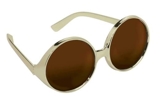 Libetui Partybrille große Gläser Kostümbrille Party Geburtstag Karneval Zubehör Brille Spaßbrille Damen Frauen Brille Fotoshooting Brille gold bronze Libetui Partybrille große Gläser Kostümbrille Party Geburtstag Karneval Zubehör Brille Spaßbrille Damen Frauen Brille Fotoshooting Brille gold bronze von Libetui