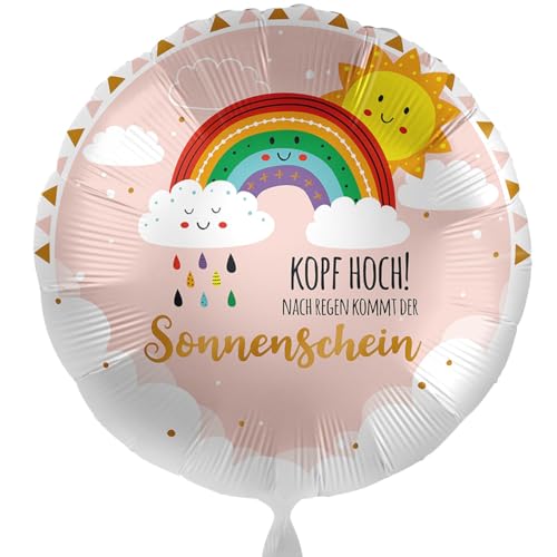 Motivation Folienballon ' Kopf hoch – Nach Regen kommt der Sonnenschein ' Ballon Motivation, Trost, Genesung Geschenk Freunde Kinder Bekannte, Helium geeignet, Made in EU Motivation Folienballon ' Kopf hoch – Nach Regen kommt der Sonnenschein ' Ballon Motivation, Trost, Genesung Geschenk Freunde Kinder Bekannte, Helium geeignet, Made in EU von Libetui