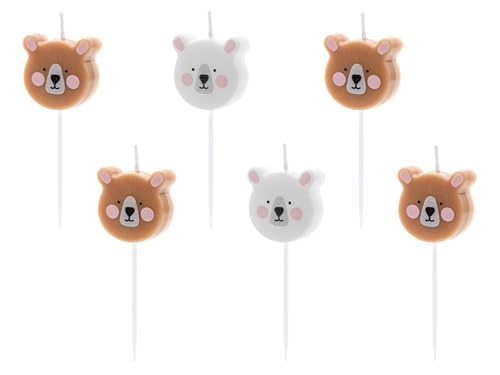 Set 6 Geburtstagskerzen Bärenform Kerze Teddybär niedliche Bären Kuchendeko Cake Topper Kerzen Kindergeburtstag Geburtstag Kinder Set 6 Geburtstagskerzen Bärenform Kerze Teddybär niedliche Bären Kuchendeko Cake Topper Kerzen Kindergeburtstag Geburtstag Kinder von Libetui