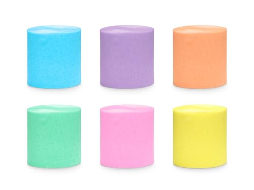 Set 6 Kreppbänder Kreppband Papier Rolle 10 Meter Breite 5cm Krepppapier Deko Party Hochzeit Feier Geburtstag DIY Luftschlangen Crepe Streamer Pastell-Regenbogen Set 6 Kreppbänder Kreppband Papier Rolle 10 Meter Breite 5cm Krepppapier Deko Party Hochzeit Feier Geburtstag DIY Luftschlangen Crepe Streamer Pastell-Regenbogen von Libetui