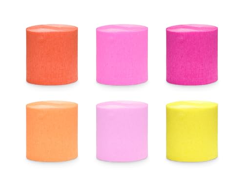 Set 6 Rollen Kreppbänder Papier Kreppband Rolle 10 Meter Breite 5cm Krepppapier Deko Party Hochzeit Sommferfest Geburtstag Seidenpapier Crepe Streamer Set 6 Rollen Kreppbänder Papier Kreppband Rolle 10 Meter Breite 5cm Krepppapier Deko Party Hochzeit Sommferfest Geburtstag Seidenpapier Crepe Streamer von Libetui