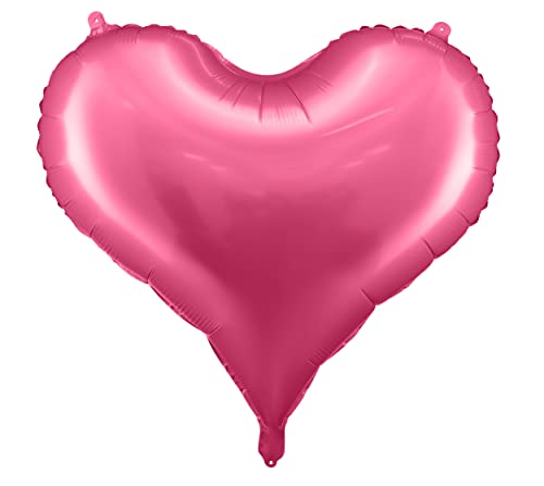 Folienballon Herz 61cm großer Ballon Herzform Dekoballon Geburtstag Valentinstag Verlobung Hochzeit Muttertag Farbe Pink von Libetui
