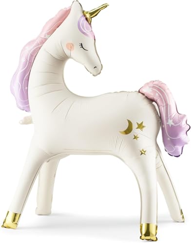XXL Folienballon Einhorn süßes Unicorn Ballon Deko Geburtstag Kindergeburtstag Mädchen Geschenk Weihnachten Ballon 100cm XXL Folienballon Einhorn süßes Unicorn Ballon Deko Geburtstag Kindergeburtstag Mädchen Geschenk Weihnachten Ballon 100cm von Libetui