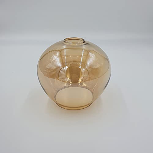 E14 Retro Ersatzglas Vintage Amber Lampenglas f. Pendellampe, Tischlampe, Fluter, Leuchte Lampenschirm BeleuchtungGlas (goldfarbig) von Lichthandel Hoch