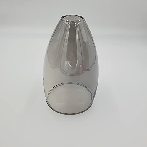 E14 Retro Ersatzglas Vintage Amber Lampenglas f. Pendellampe, Tischlampe, Fluter, Leuchte Lampenschirm BeleuchtungGlas (rauch "Kegel") von Lichthandel Hoch