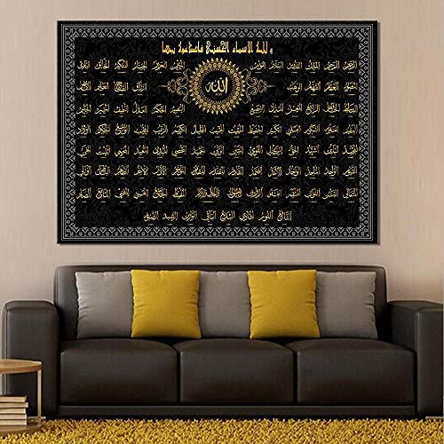 Licnay Diamond Painting Muslimische Kultur Koran Kunsthandwerk Kreuzstich Voller Diamant Voller Kit DIY 5D Strass Stickerei Große Größe Geschenk Mosaik Dekoration,Runder Bohrer,50x60cm von Licnay