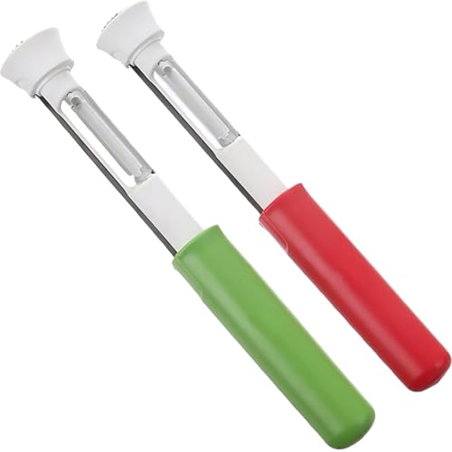 2 in 1 Apfelkernentfernung, 2pcs Obstschäler mit Verlängertyp-Griff, Apfelsamenentferner für Kernäpfel, Birnen, Paprika 2 in 1 Apfelkernentfernung, 2pcs Obstschäler mit Verlängertyp-Griff, Apfelsamenentferner für Kernäpfel, Birnen, Paprika von Licsaliwe