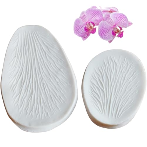 2Pcs Orchid Flower Petal Mold, 2 Size Fondant Molds with Realistic Texture, Easy Release & Wash Silicone for Food, Dessert, Craft 2Pcs Orchid Flower Petal Mold, 2 Size Fondant Molds with Realistic Texture, Easy Release & Wash Silicone for Food, Dessert, Craft von Licsaliwe
