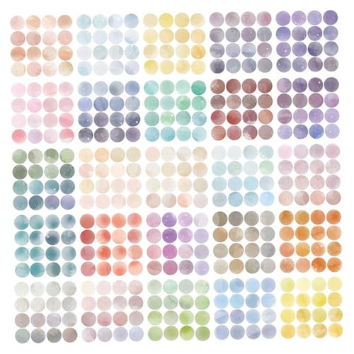 DOT -Aufkleber, 400pcs runde Farbfarbaufkleber, 0, 6 x 0, 6 Zoll wiederverwendbare klebrige Punkte für Büro- und Schülerklassenzimmer von Licsaliwe