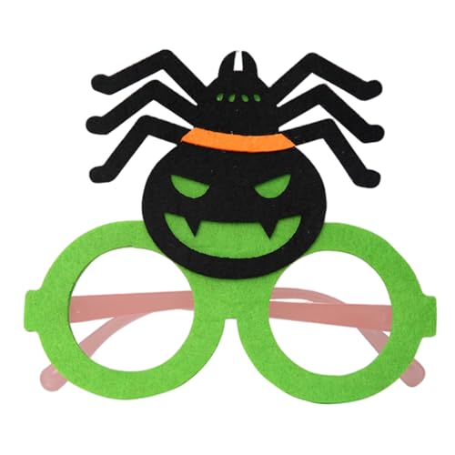 Licsaliwe Halloween-Sonnenbrille fluoreszierende Spinnenbrillenfassung mit leuchtendem Bein Halloween-Partygeschenke für Cosplay und Foto-Requisiten Grün von Licsaliwe