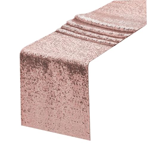 Pailletten -Tischläufer, Exquisite Roségold -Tischläufer, Rechteckglitter, Sparklabdeckungen, dekoratives Tuch für Urlaub, Hochzeit und Geburtstag/12 x 71 Pailletten -Tischläufer, Exquisite Roségold -Tischläufer, Rechteckglitter, Sparklabdeckungen, dekoratives Tuch für Urlaub, Hochzeit und Geburtstag/12 x 71 von Licsaliwe