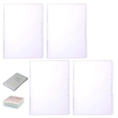 Sammelalbumpapierspeicherung, klare Kunststofforganisator Box für Büro, Zuhause, Schule/ 12x9x1 Zoll von Licsaliwe