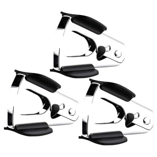 Staple Remover, 3PCS Jaw Style Labour-Safe-Puller für Zuhause, Schule, Büro von Licsaliwe