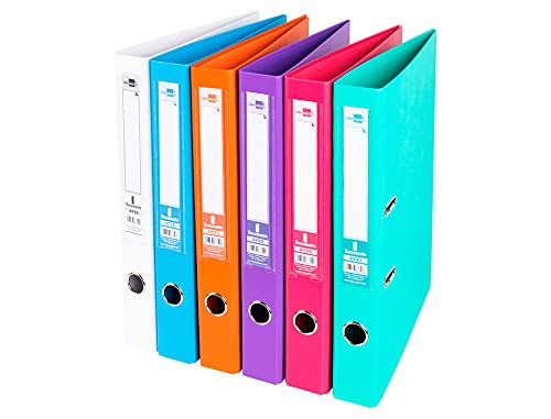 Aktenordner Liderpapel Folio documenta gefüttert PVC mit Rücken 52 mm farbig sortiert trending von Liderpapel