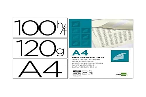COLOR Creme Bütten UNICOLORE120 mit Wasserzeichen versehene gr / m² Box 100 Blatt A4 COLOR Creme Bütten UNICOLORE120 mit Wasserzeichen versehene gr / m² Box 100 Blatt A4 von Liderpapel