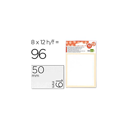 Liderpapel 35495 – Pack von 96 Etiketten, 19 x 50 mm Liderpapel 35495 – Pack von 96 Etiketten, 19 x 50 mm von Liderpapel