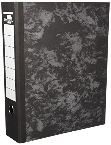 Liderpapel Aktenordner, Folio Carton gefüttert ohne Rückenbreite 80 mm schwarz Kompressor METALICO von Liderpapel