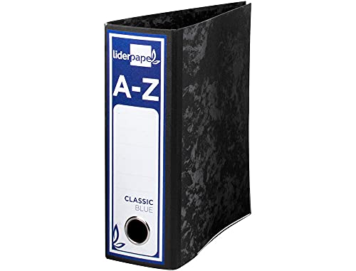 Liderpapel Aktenordner, vierten Classic Blue ohne Rückenbreite 80 mm schwarz Kompressor METALICO von Liderpapel