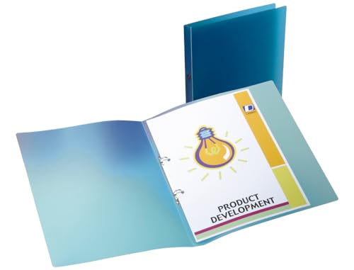 Liderpapel CA65 Ringbuch mit 2 runden Ringen, A4, Blau von Liderpapel