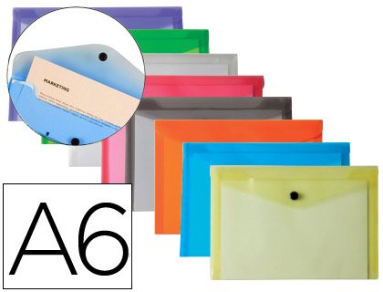 Liderpapel Dossier Brosche, Polypropylen, DIN A6, 12 verschiedene Farben von Liderpapel