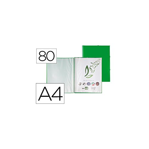 Vorfachmappe 80 Hüllen A4 grün von Liderpapel