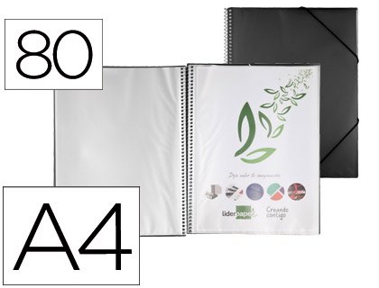 Liderpapel EC35 Präsentationsmappe mit Spiralbindung, Schwarz Liderpapel EC35 Präsentationsmappe mit Spiralbindung, Schwarz von Liderpapel