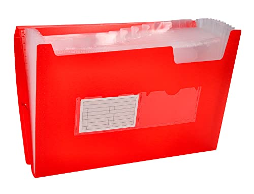 Liderpapel FU11 Ordnungsmappe, A4, Rot transparent von Liderpapel