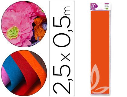 Liderpapel – Krepppapier, 50 cm x 2.5 m 50 cm x 2.5 m Hellorange Liderpapel – Krepppapier, 50 cm x 2.5 m 50 cm x 2.5 m Hellorange von Liderpapel