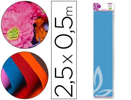 Liderpapel – Krepppapier, 50 cm x 2.5 m 50 cm x 2.5 m Himmelblau Liderpapel – Krepppapier, 50 cm x 2.5 m 50 cm x 2.5 m Himmelblau von Liderpapel
