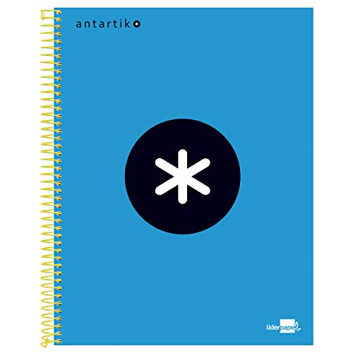 Liderpapel Notizbuch, Spiralbindung, A4, Microantark, gefüttert, 120 h, 100 g, Rahmen, 5 mm, 5 Band, 4 Löcher, Blau Liderpapel Notizbuch, Spiralbindung, A4, Microantark, gefüttert, 120 h, 100 g, Rahmen, 5 mm, 5 Band, 4 Löcher, Blau von Liderpapel