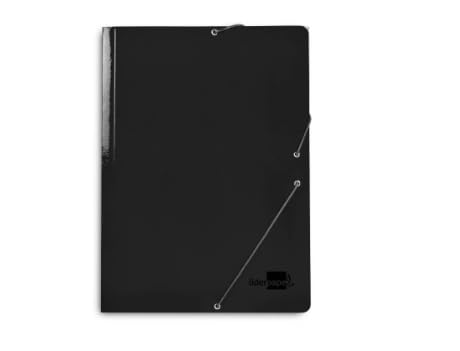 Liderpapel Ordner aus Gummi, Folio, 3 Klappen, Karton, Schwarz Liderpapel Ordner aus Gummi, Folio, 3 Klappen, Karton, Schwarz von Liderpapel