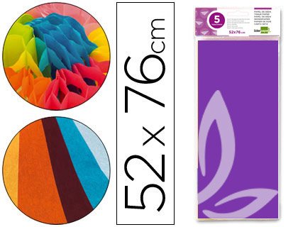 Liderpapel Rolle Seide, 52 x 76 cm 18 g/m2 Beutel 5 Blatt violett Liderpapel Rolle Seide, 52 x 76 cm 18 g/m2 Beutel 5 Blatt violett von Liderpapel