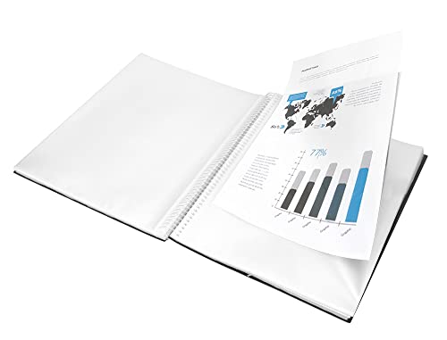 Liderpapel Schaufenstermappe mit Spiralbindung, 20 Hüllen, Polypropylen, DIN A5, blickdicht, Schwarz Liderpapel Schaufenstermappe mit Spiralbindung, 20 Hüllen, Polypropylen, DIN A5, blickdicht, Schwarz von Liderpapel