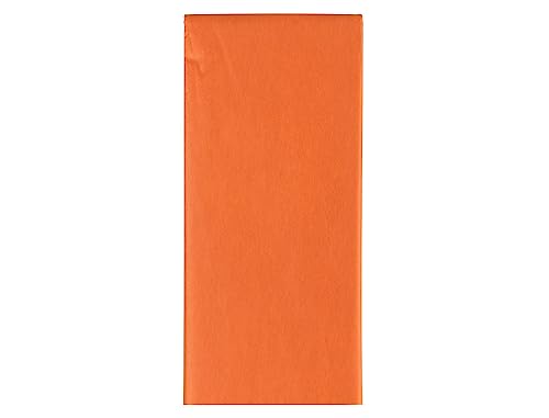 Liderpapel Seidenpapier, 18 g/m², 52 x 76 cm, Orange, 5 Blatt von Liderpapel