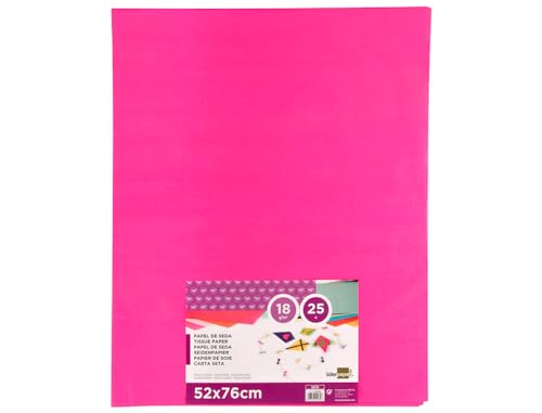 Liderpapel Seidenpapier 52 x 76 cm, 25 Blatt, Pink von Liderpapel